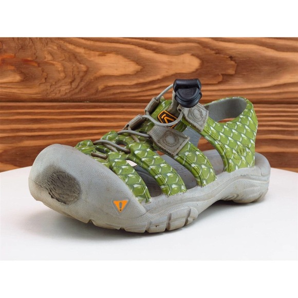 KEEN Shoes Sz 13‎ Fisherman Boys Youth Green Synthetic Drawstring Medium - Picture 1 of 11